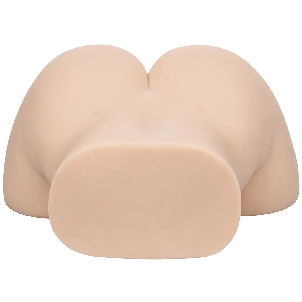 CalExotics Stroke It Life Size Pussy and Ass masturbator, rear view on white background, product photo