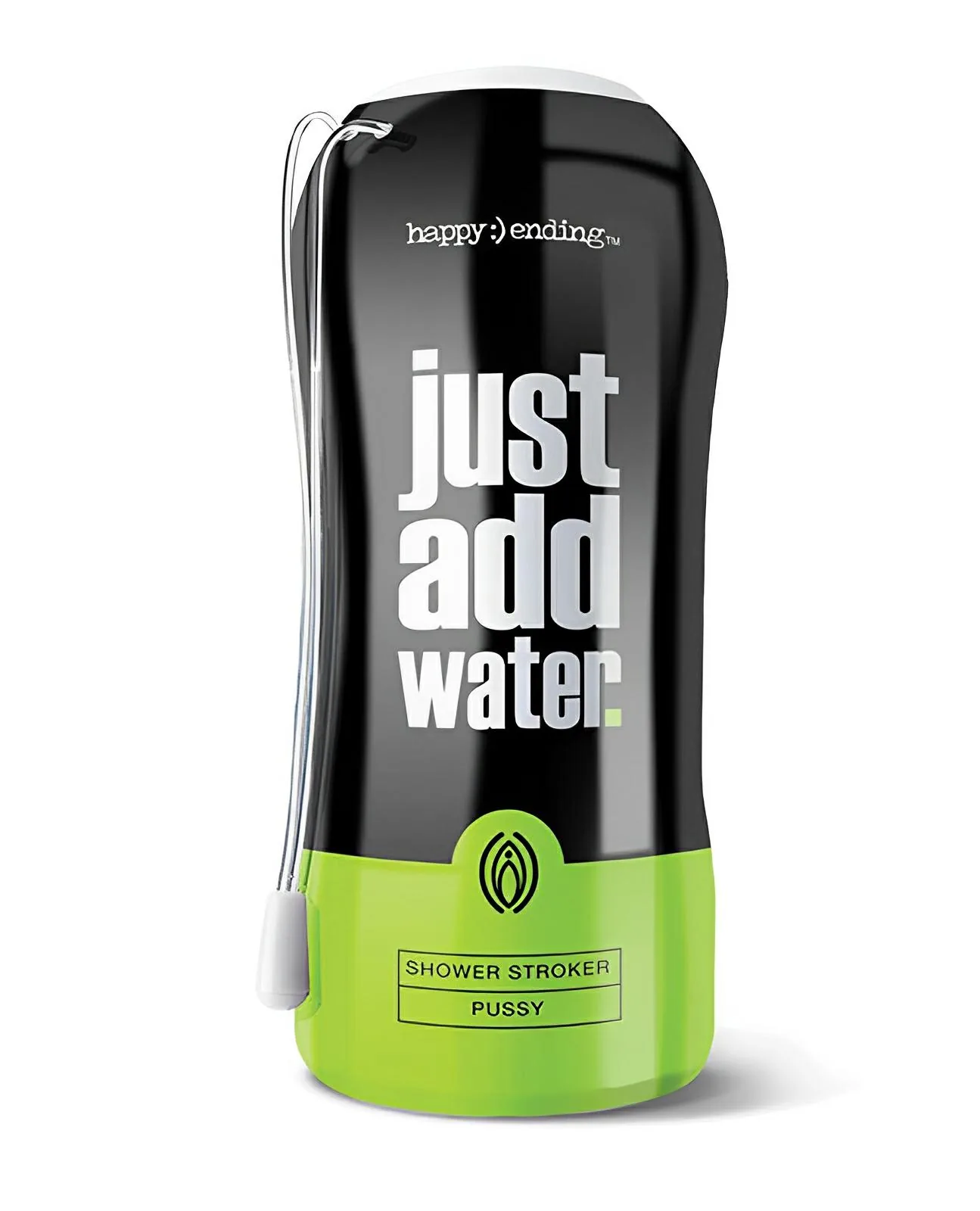 Just Add Water shower stroker in its cup, tan, maker packshot