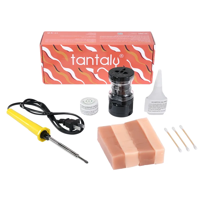 Tantaly TPE doll repair kit with soldering tool, TPE strips, glue and swabs, maker photo
